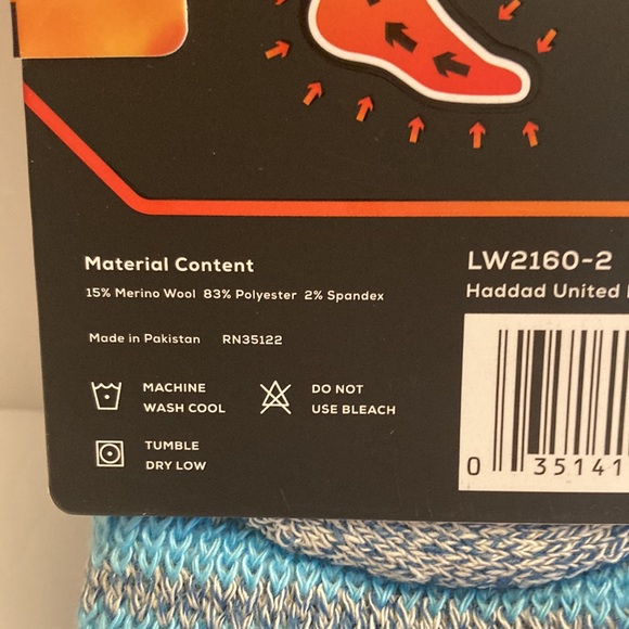 Merino Wool Blend Socks Xtreme Thermal Warm Cold Weather Boot Socks Blue - Picture 12 of 16